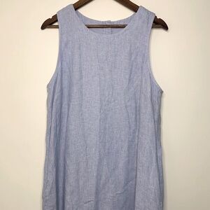 J. crew button back linen shift dress - 100% linen with cotton lining